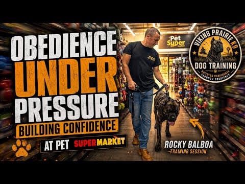 145lb Cane Corso Faces Big Challenge in PetSupermarket | Obedience Under Pressure Training