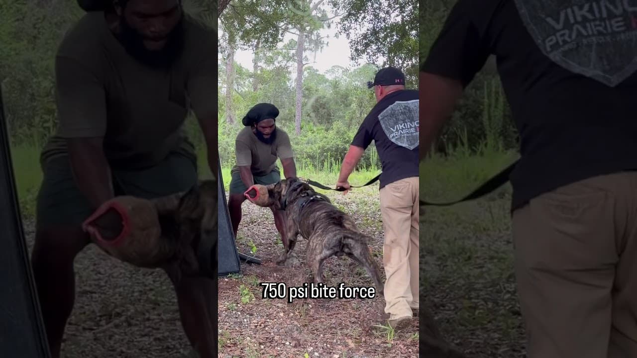Watch "145 LB Cane Corso Bite Work — 750 PSI of Controlled Power" from Viking Prairie K9 on YouTube